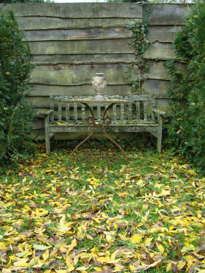 banc en teck ancien